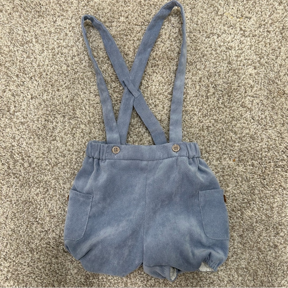 Mayoral Overall Suspender Shorts